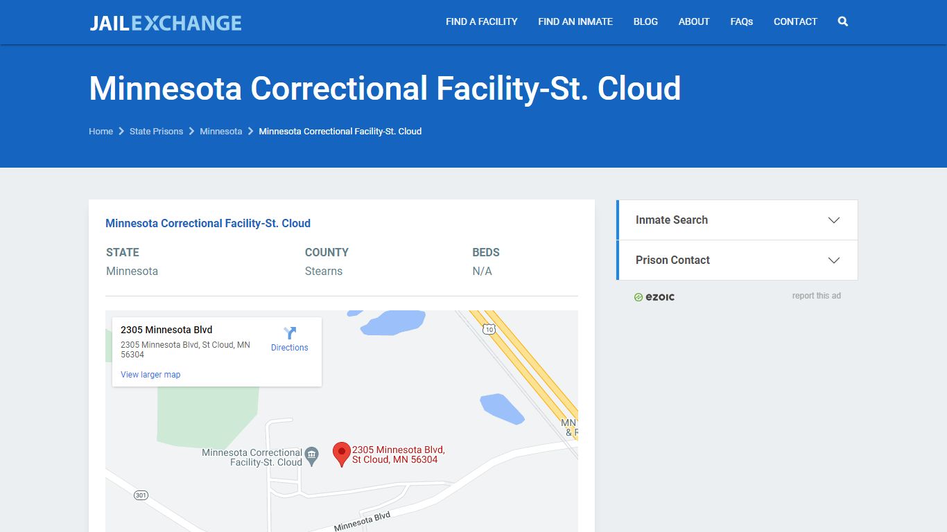 Minnesota Correctional Facility-St. Cloud Prisoner Search ...
